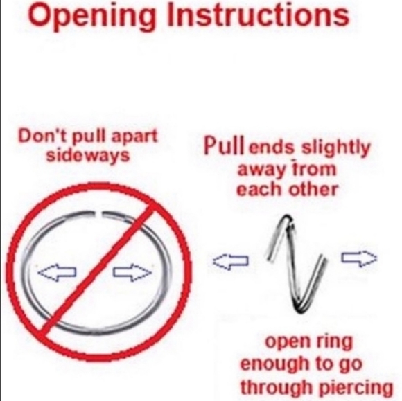 Sterling Silver Wire Wrapped Nose/Cartilage Ring - Picture 8 of 9